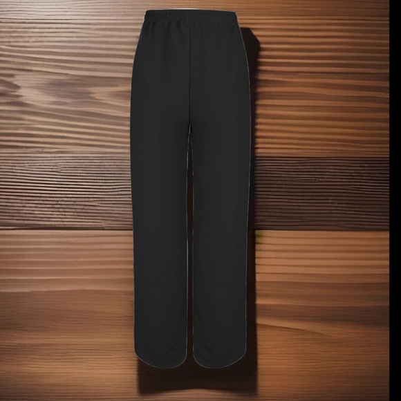 Linen Drawstring High Waisted Casual Loose Fit Wide Long Leg Stretchy Comfy Pant - Picture 13 of 16